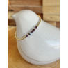 BRACELET PERLES PO SWAROVSKI AUBERGINE