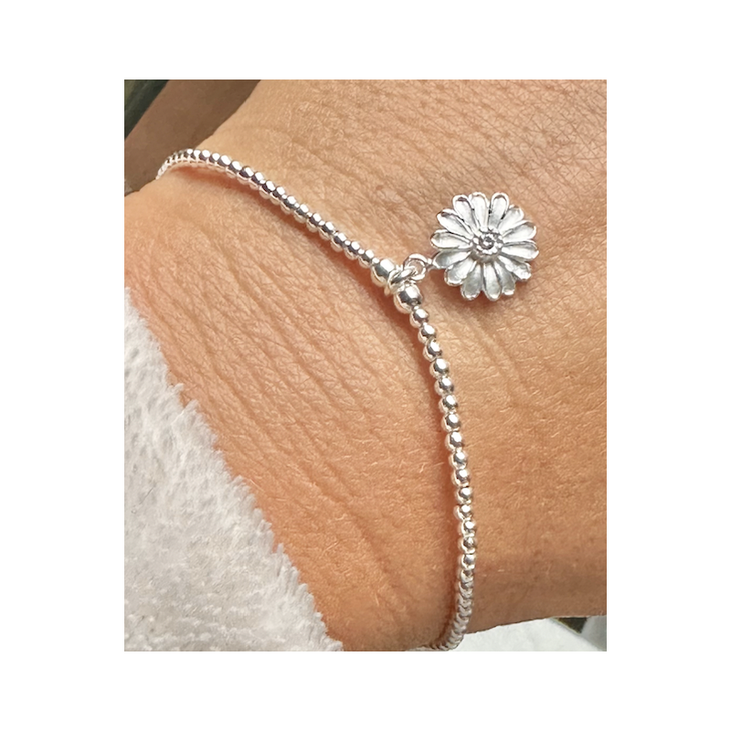 BRACELET PERLES ARG MARGUERITE