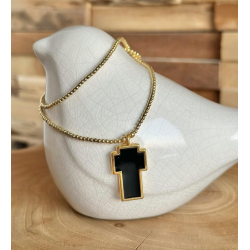 Collier "croix noire "...