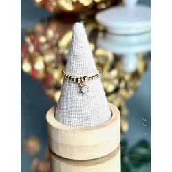 BAGUE PERLE PO STRASS